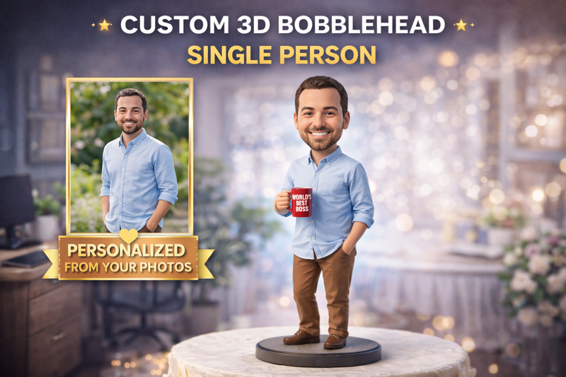 🧍‍♂️ Custom 3D Bobblehead (Single Person)🔥 LIMITED TIME FLASH SALE — ONLY $29