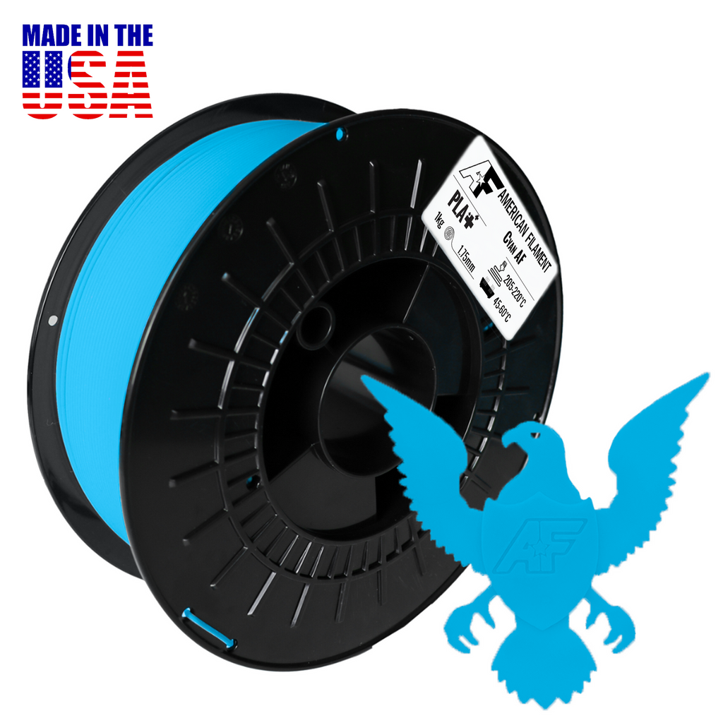 Cyan AF 1.75mm PLA+ Filament for Color Lithophanes